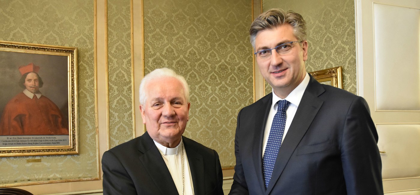 Predsjednik Vlade Plenković i biskup Komarica o potpori Hrvatima u BiH